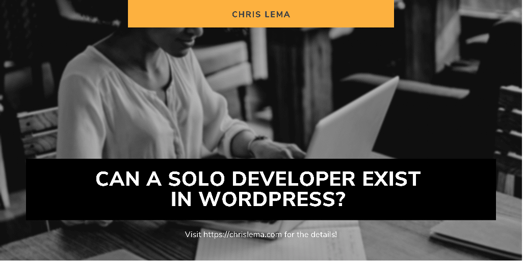 Can a Solo Developer Exist in WordPress?