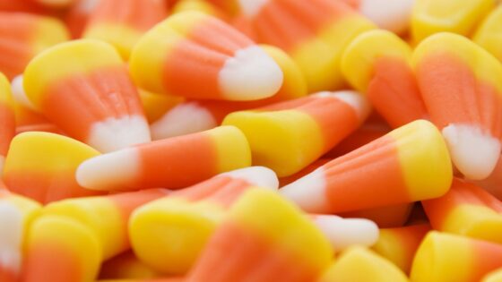 candy corn pumpkins