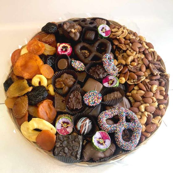 platter of assorted chocolates